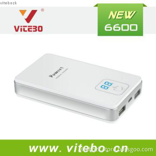 6600MAH High Capacity Power Bank Battery Pack